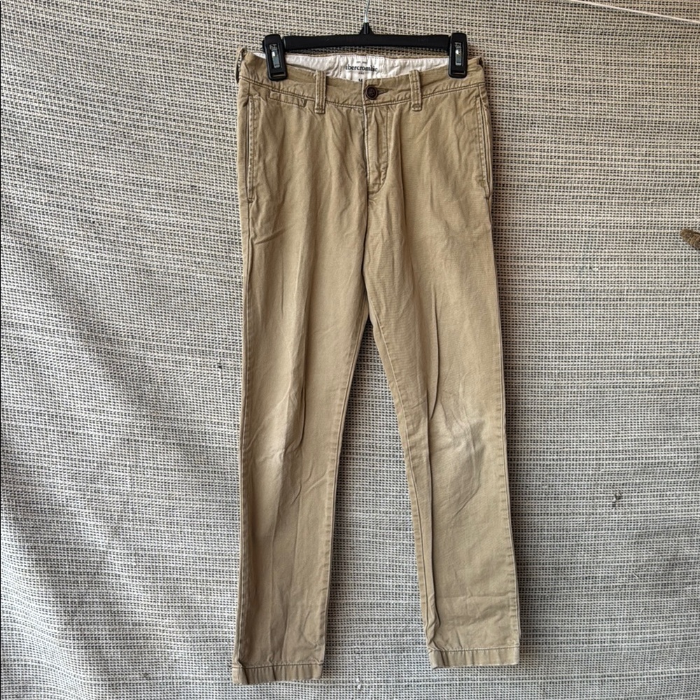 Abercrombie & Fitch Tan Chinos Classic Straight-Leg